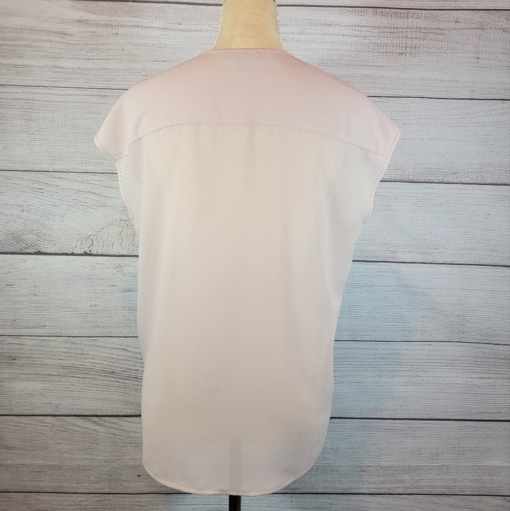 J.Crew grosgrain ribbon blouse blush size 0 - Picture 3 of 6